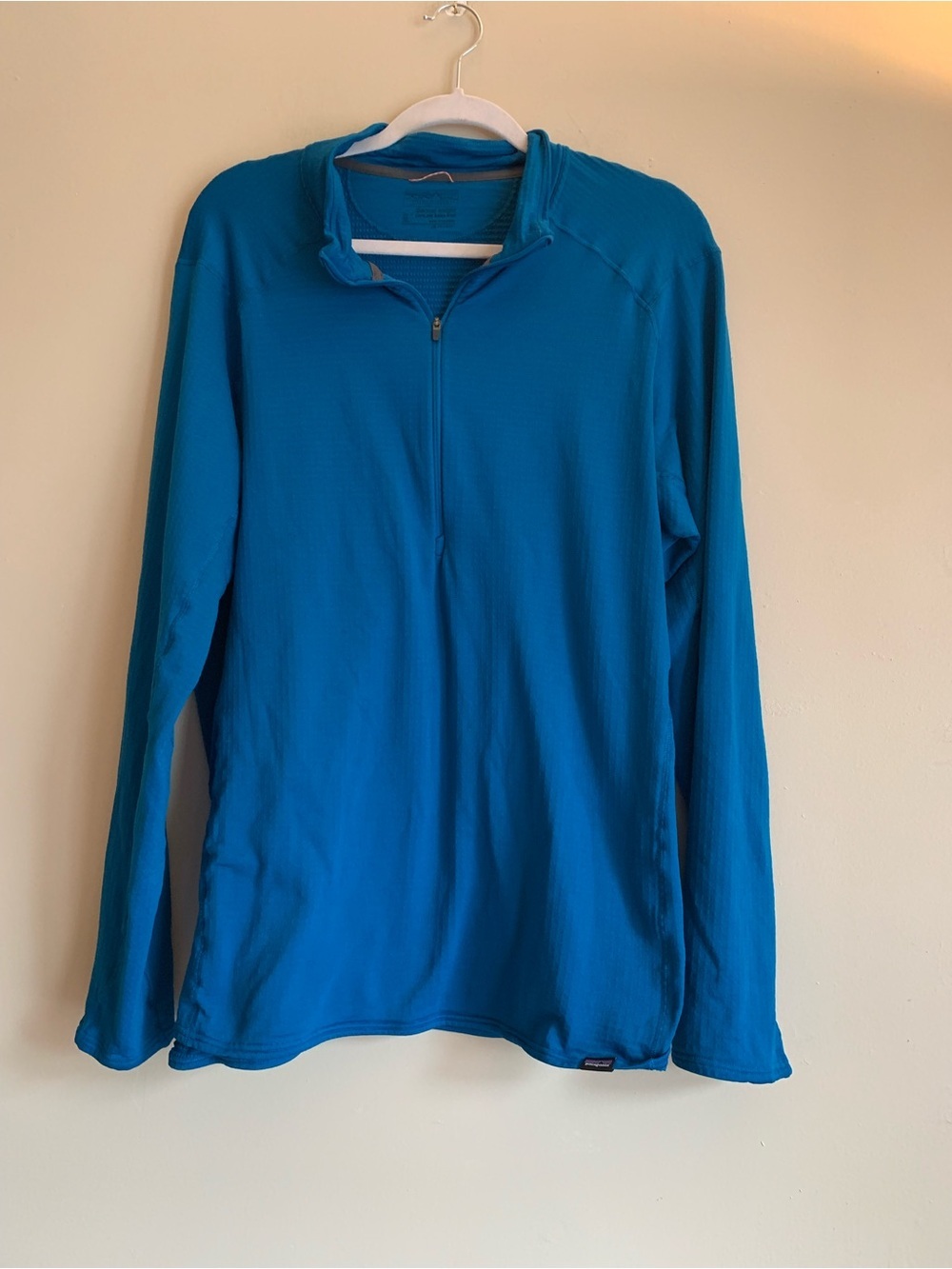 Patagonia Men's Half-Zip Performance Sweater BaseLayer Blue Size XL Fall